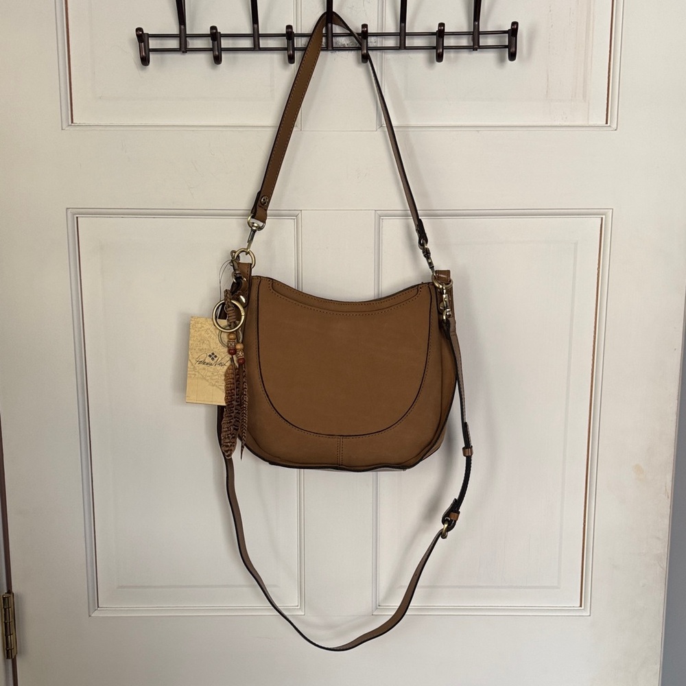 Patricia Nash Nubuck Collection Tan Leather Shoulder Bag. New - Picture 6 of 16